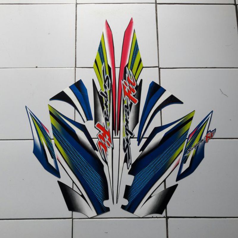 Striping Honda Supra Fit 2004-2005 Stiker Motor supra fit 2004 lama