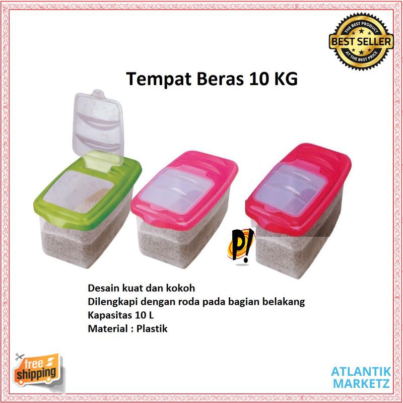Rice Box 10 KG / Tempat Beras/ Container Beras