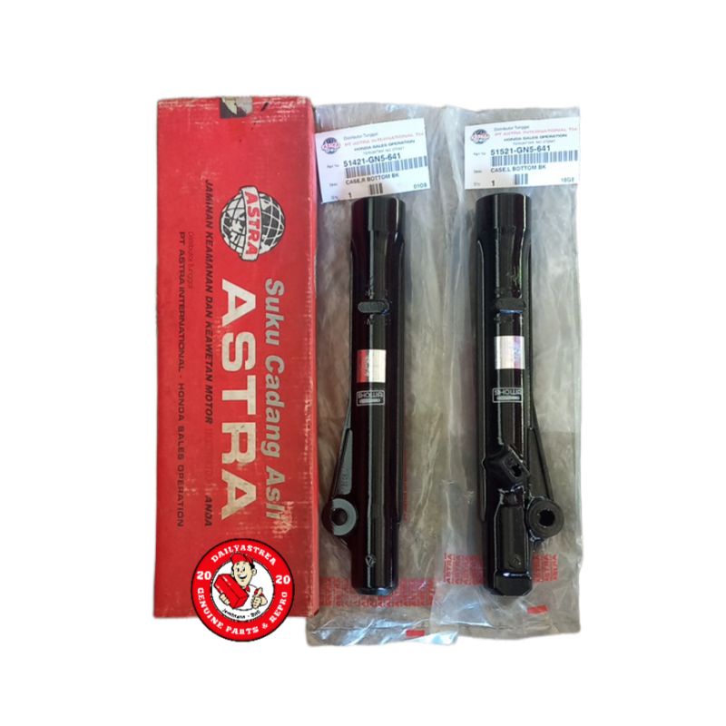 BOTTOM TABUNG SKOK SHOCK DEPAN HITAM ASTREA GRAND ORIGINAL ORI 51521-GN5-641