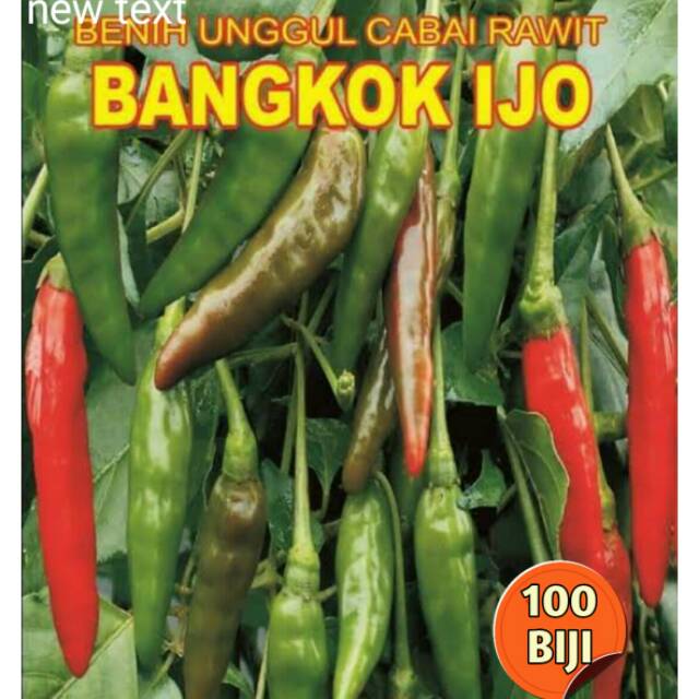 ID 100 BIJI - BENIH CABAI RAWIT BANGKOK IJO - BIBIT CABE HIJAU -BIBIT SAYURAN BENIH SAYURAN REPACK