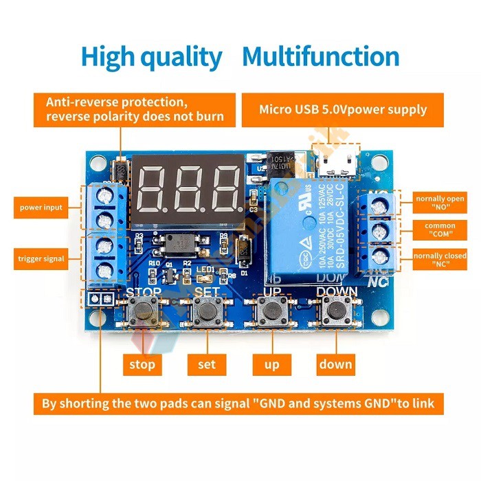 Modul Saklar Switch Timer Multifungsi Otomatis Pembalik Telur