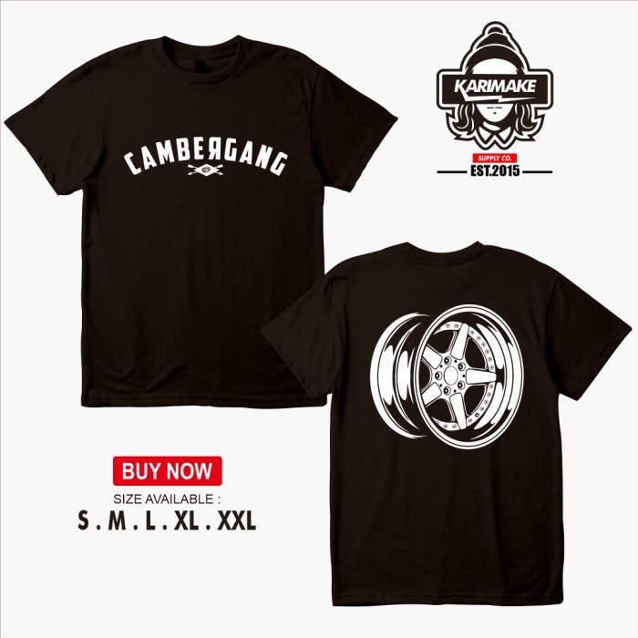 Kaos Baju Cambergang Velg Kaos otomotif