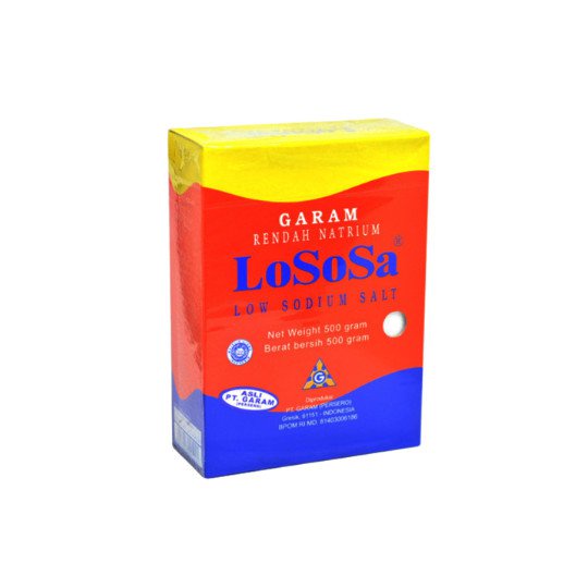 

Garam Sehat Rendah Natrium | Garam Lososa 500 Gram - Cocok Bagi Penderita Darah Tinggi