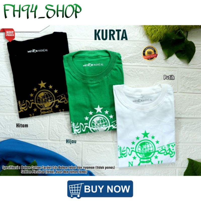 Kaos NU anak / Kaos Kurta NU anak / Kaos Kurta / Kaos Edukatif murah