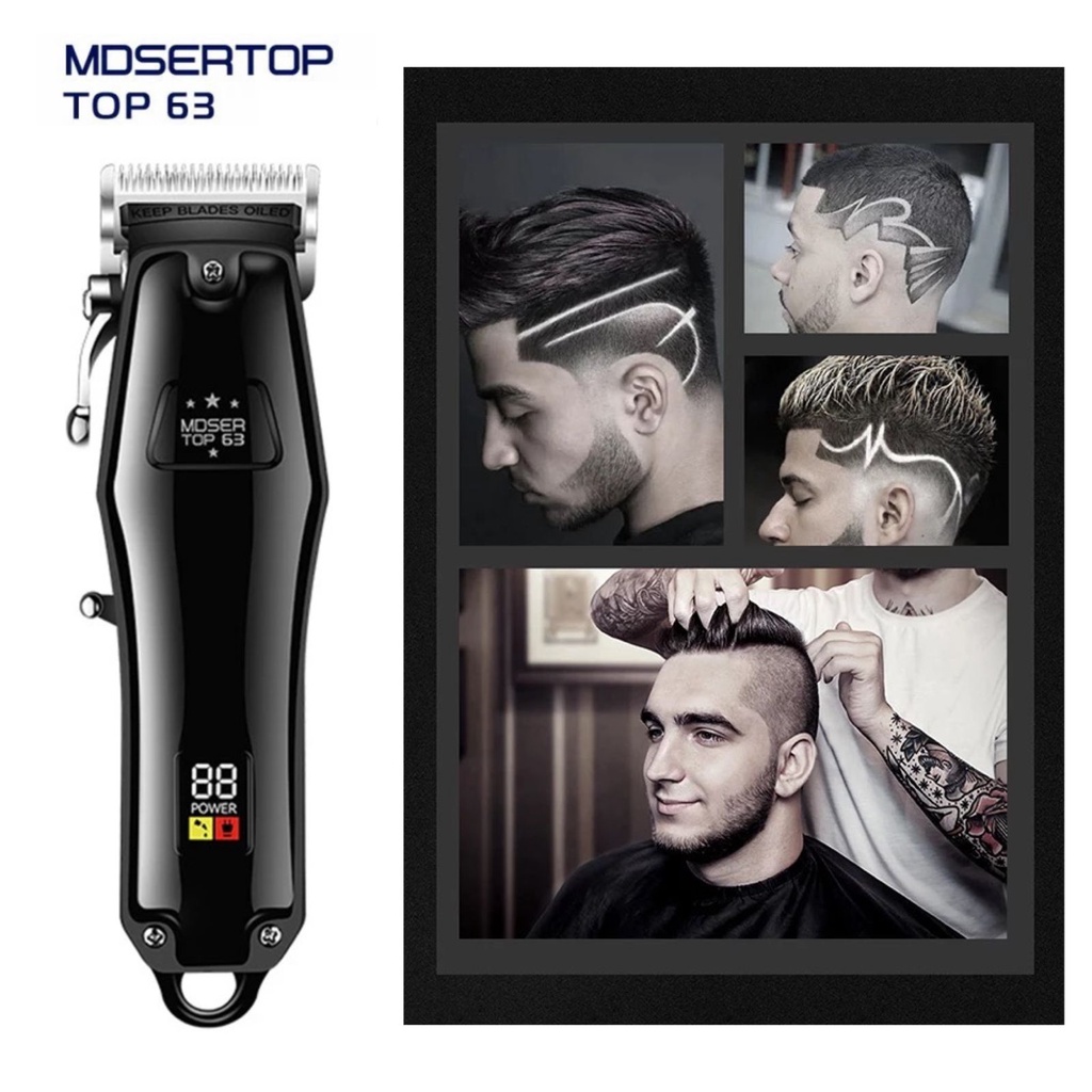 Alat Cukur Rambut Professional Hair Clipper Kemei NEW ORIGINAL MDSERTOP TOP 63 Mesin Cukuran Mdsertop Top 63