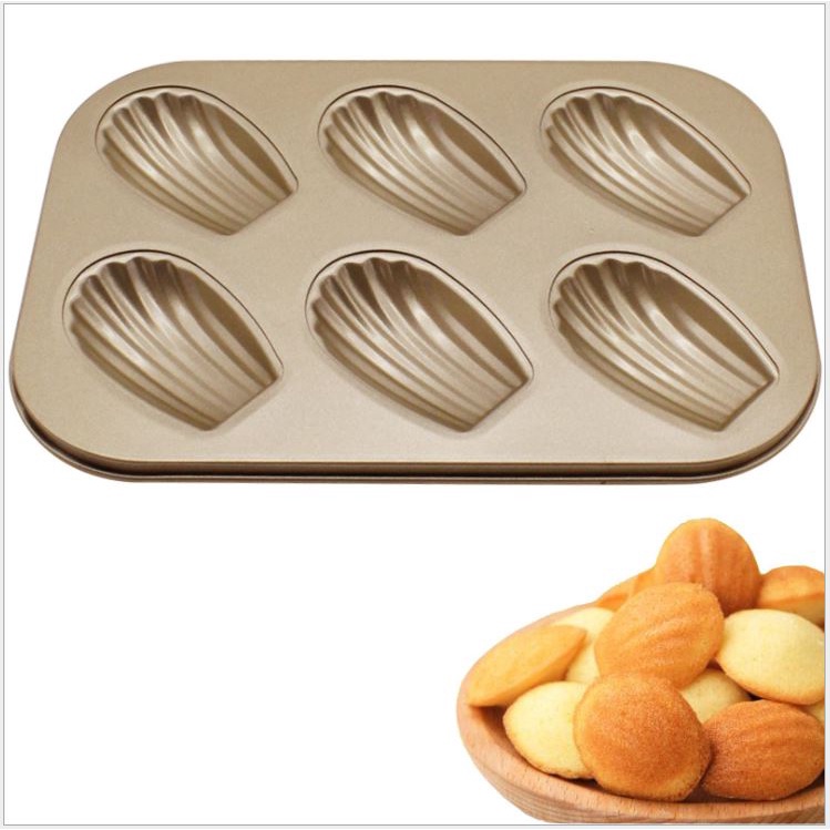 Cetakan Kue Teflon Loyang Oven Baking Tray Model madeleine shells