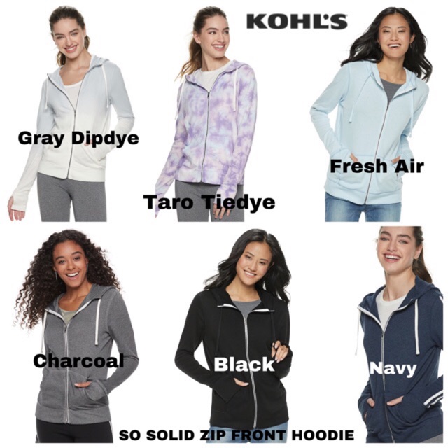 kohls cropped hoodie