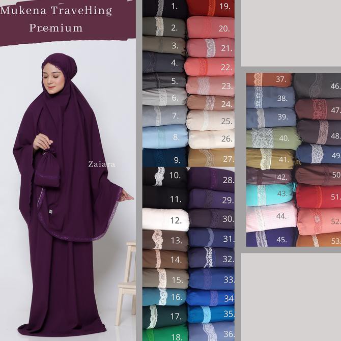 ZAIARA MUKENA TRAVELLING PARASUT PREMIUM TERBARU DISKON