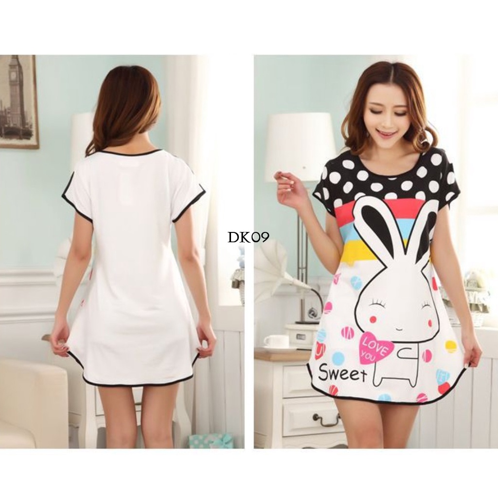 [PRODUK FAVORIT] PREMIUM BAJU TIDUR IMPORT PIYAMA KOREA DASTER KELINCI DK09