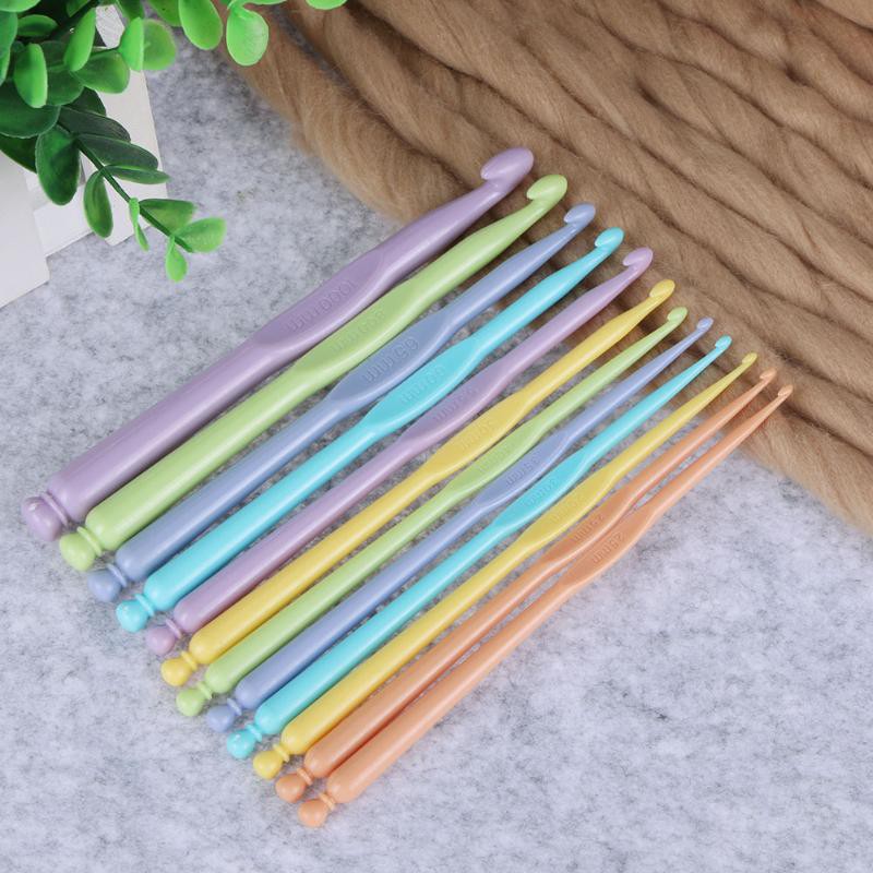 set alat rajut jarum rajut jahit knitting hook hakpen 12pc import berkualitas 2-10mm