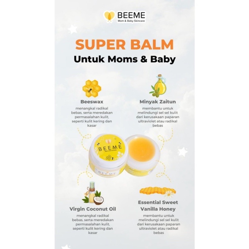 ❤️ FREE GIFT ❤️ PAKET HEMAT Beeme Nourishing Balm &amp; Beeme Honey Suncreen