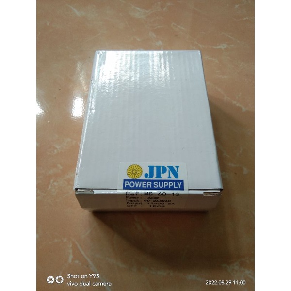 Power Supply DC 12V 5A merek JPN ORI input AC 90-264V