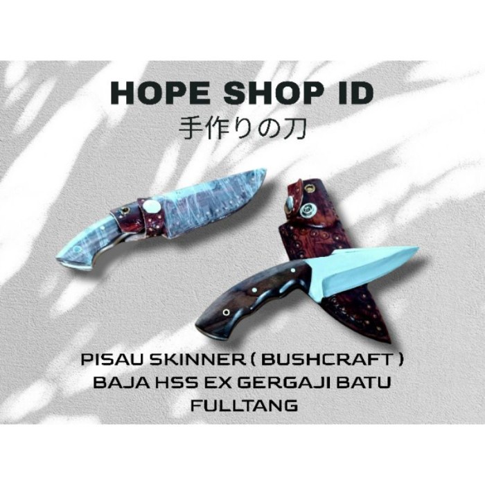

Pisau Seset Kulit - Pisau Skinner Seset Sisit Pisau Bushcraft Fulltang Hss Ex Gergaji Batu -