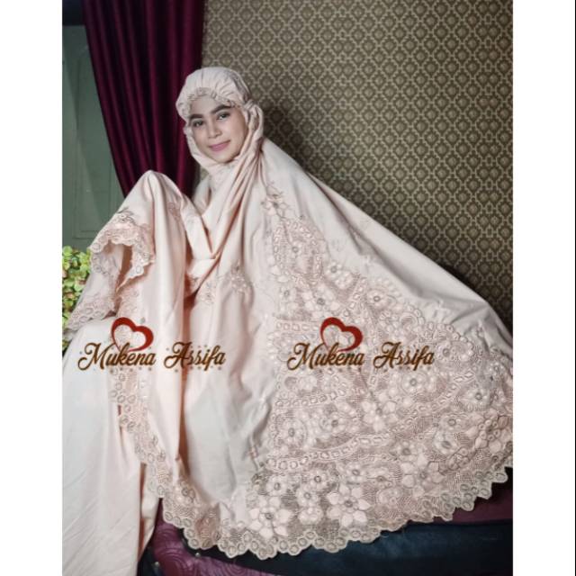 Mukena bordir pariaman warna coksu