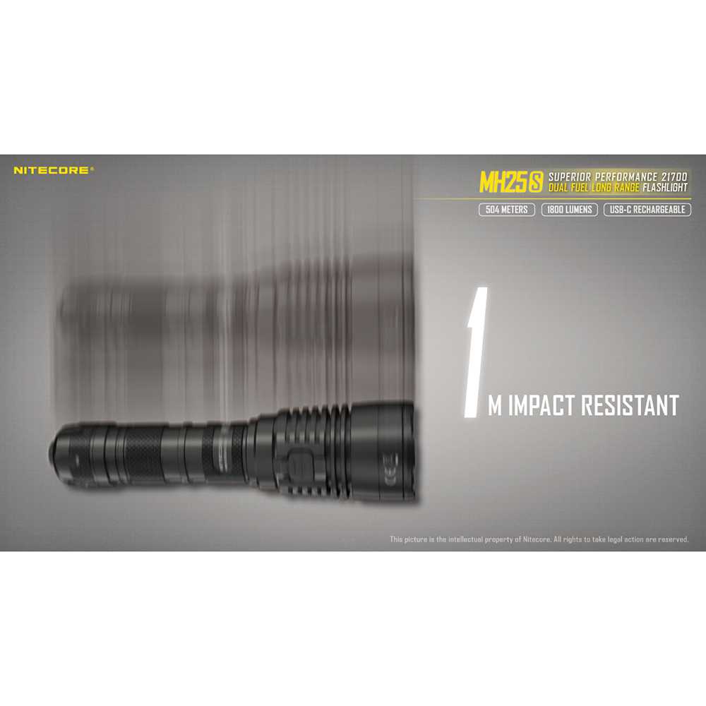 IDN TOOLS - NITECORE MH25S Senter LED Luminus SST-40-W 1800 Lumens