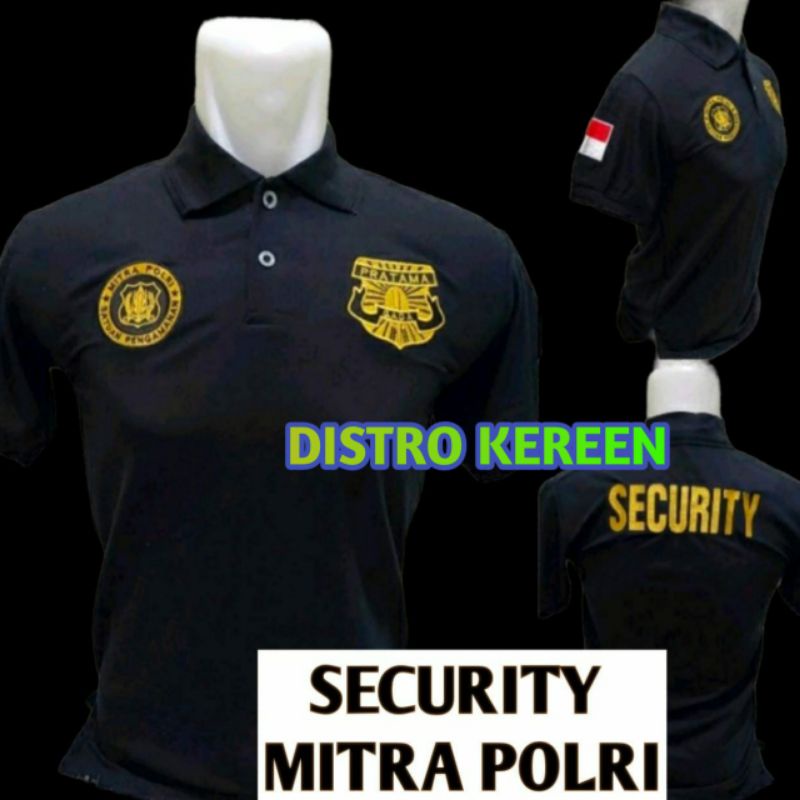 Kaos Gada Pratama - Kaos Kerah Gada Pratama Hitam Full Bordir