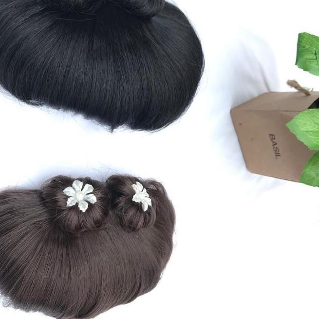 ○ nadiSSE Sanggul Modern Bunga Mutiara Mewah/ Konde Rambut/ Sanggul Rambut/ Sanggul Bali/ Cepol Ramb