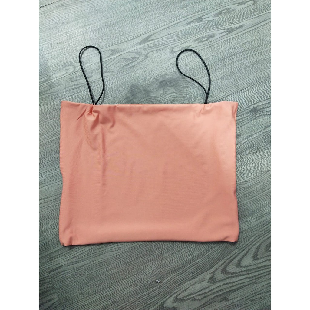 OH Fashion Tanktop Ginza Basic Wanita Square Spaghetti Tanktop #0080 (Part 02)