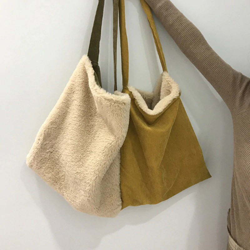 faux fur bag