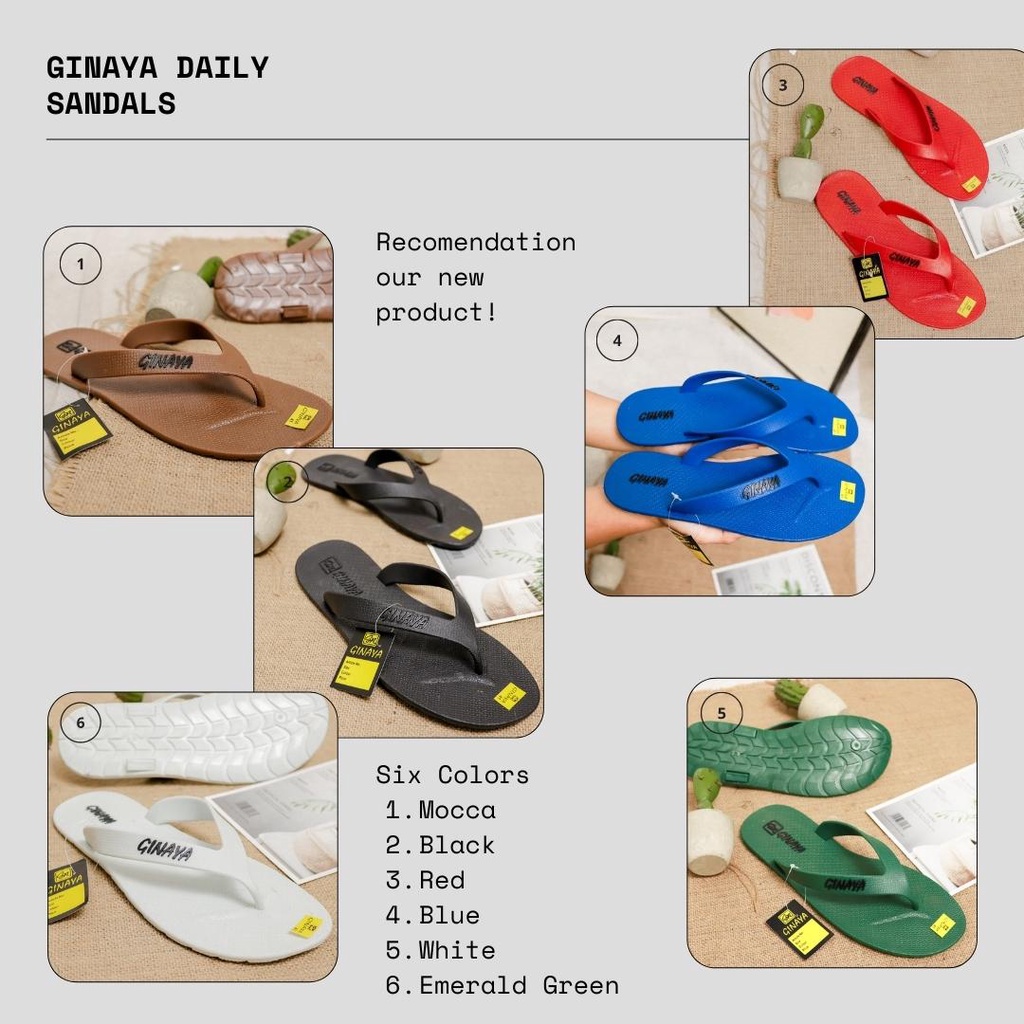 GINAYA Sandal Pria Jepit  Camo Flip Flop