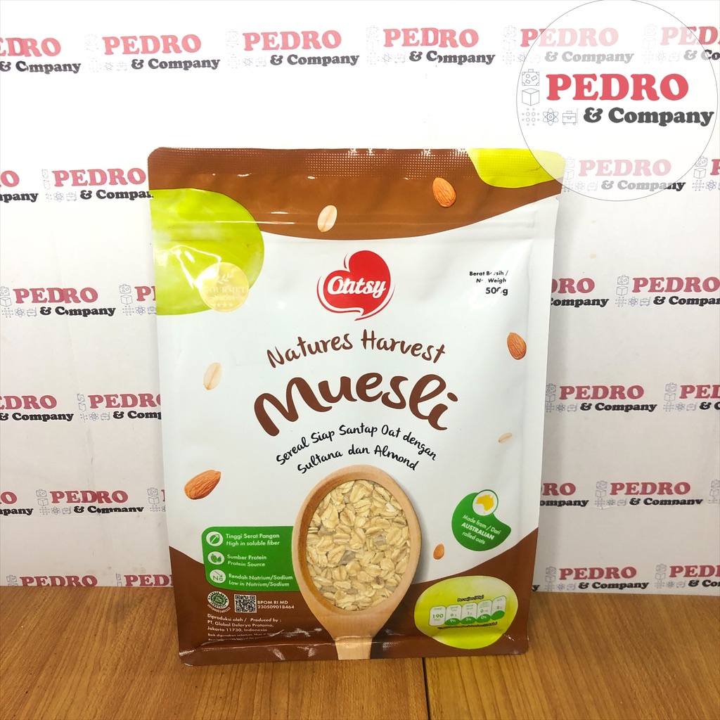 

Oatsy sereal sultana dan almond muesli 500 gram - coklat