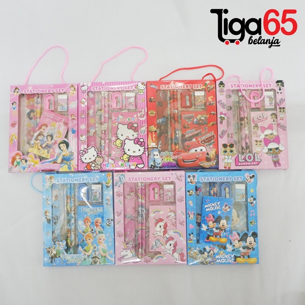 365 STATIONERY SET #40848 Buku &amp; Alat Tulis Anak / Karakter Fancy Gambar Lucu