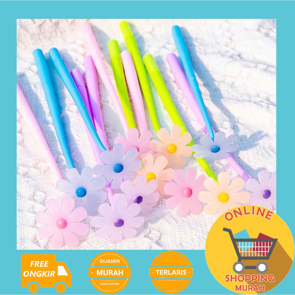 

[O.S.M] PULPEN BUNGA MATAHARI BAHAN SILIKON ELASTIS - PENA BUNGA MATAHARI - PULPEN SUNFLOWER