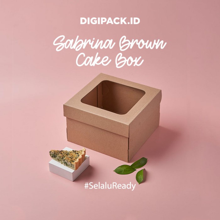 

[Digipack] Sabrina Brown Cake Box 22 X 22 X 12 Kotak Dus Kue 027