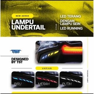 undertail aerox new cover list lampu body belakang new aerox connected 155 new aerox