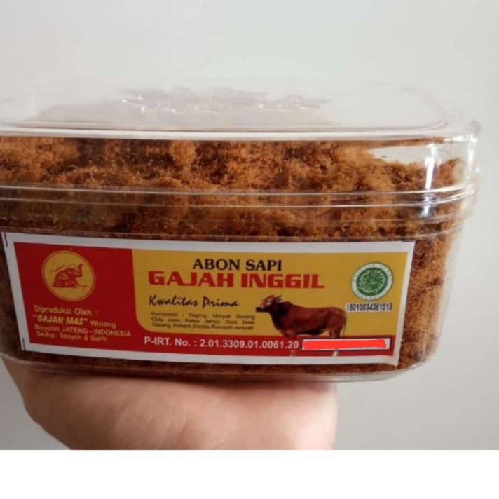 

⚡COD Abon sapi gajah inggil kemasan toples 250gram #Terbagus