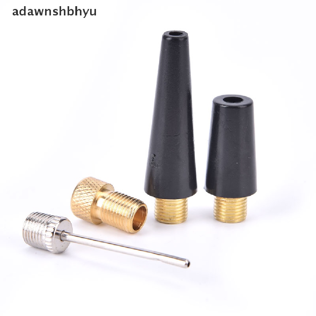 [adawnshbhyu] 4pcs Ball Needle Nozzle Adapter Kit Untuk Bola Sepak Bola Ban Sepeda Pompa Tiup