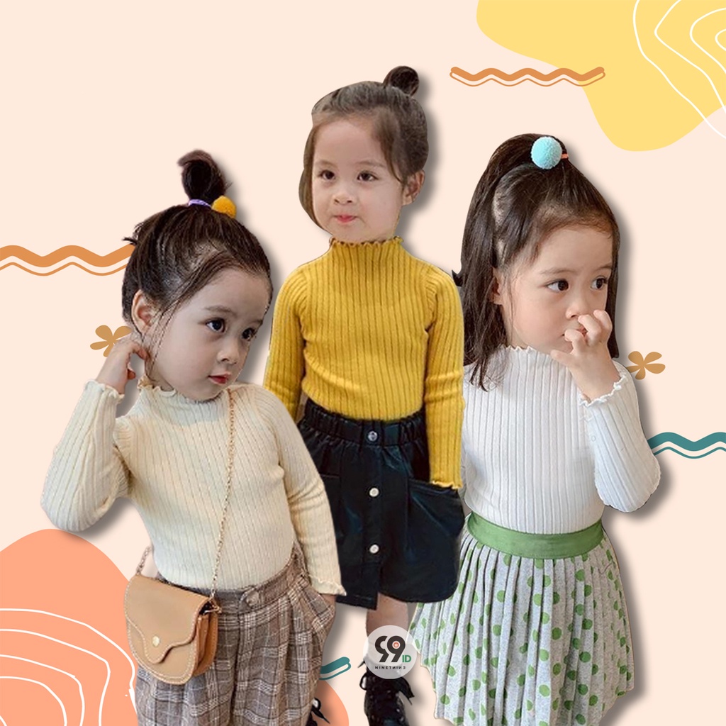 Baju Rajut Anak Perempuan Lengan Panjang Gaya Korea style 3-5th !!!