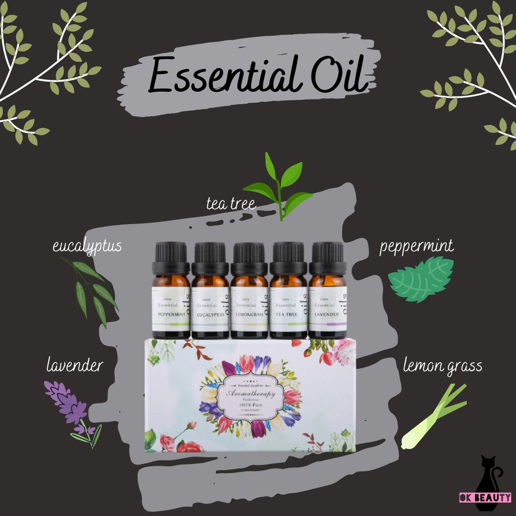 DIFFUSER OIL MINYAK ESSENSIAL ESSENTIAL HUMIDIFIER AROMATERAPI PAKET 10ML AROMA TERAPI AROMATHERAPY