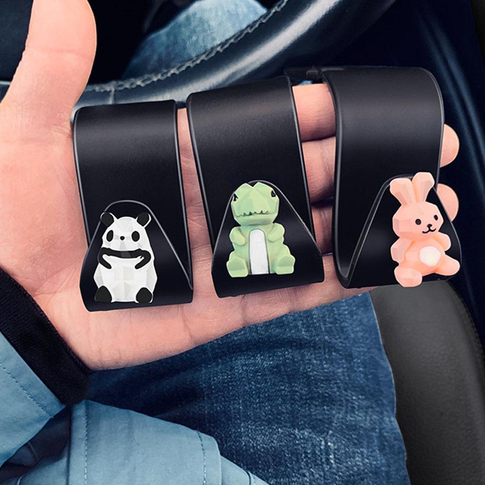 Lanfy Pengait Belakang Kursi Mobil Universal Tahan Lama Gaya Geometri Aksesoris Mobil Animals Interior Accessories Back Seat Hook