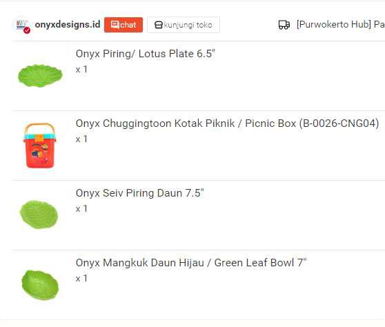 Onyx Chuggingtoon Kotak Piknik / Picnic Box (b-0026-cng04)