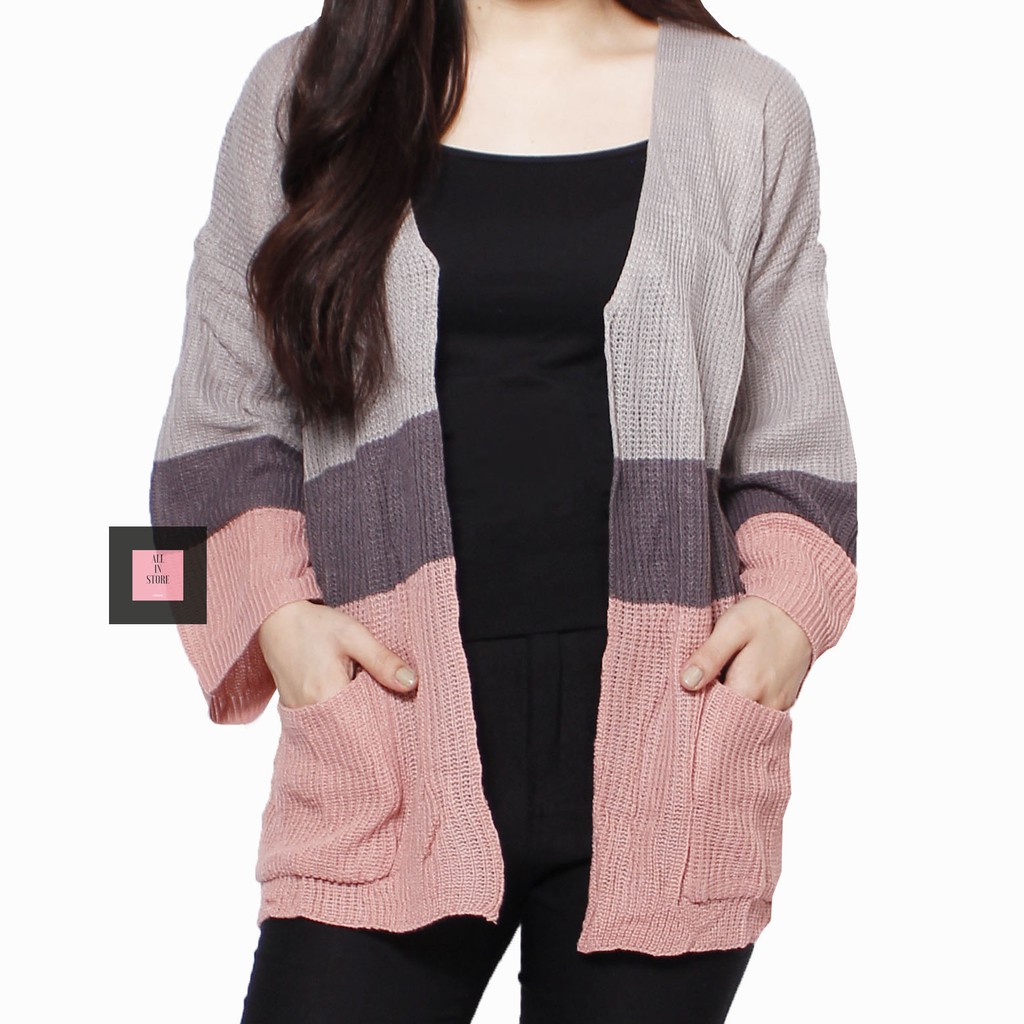 Cardigan / TRITONE / Cameroon Oversize Cardy / Atasan Cardy Rajut / Outwear / Kardigan Wanita-8
