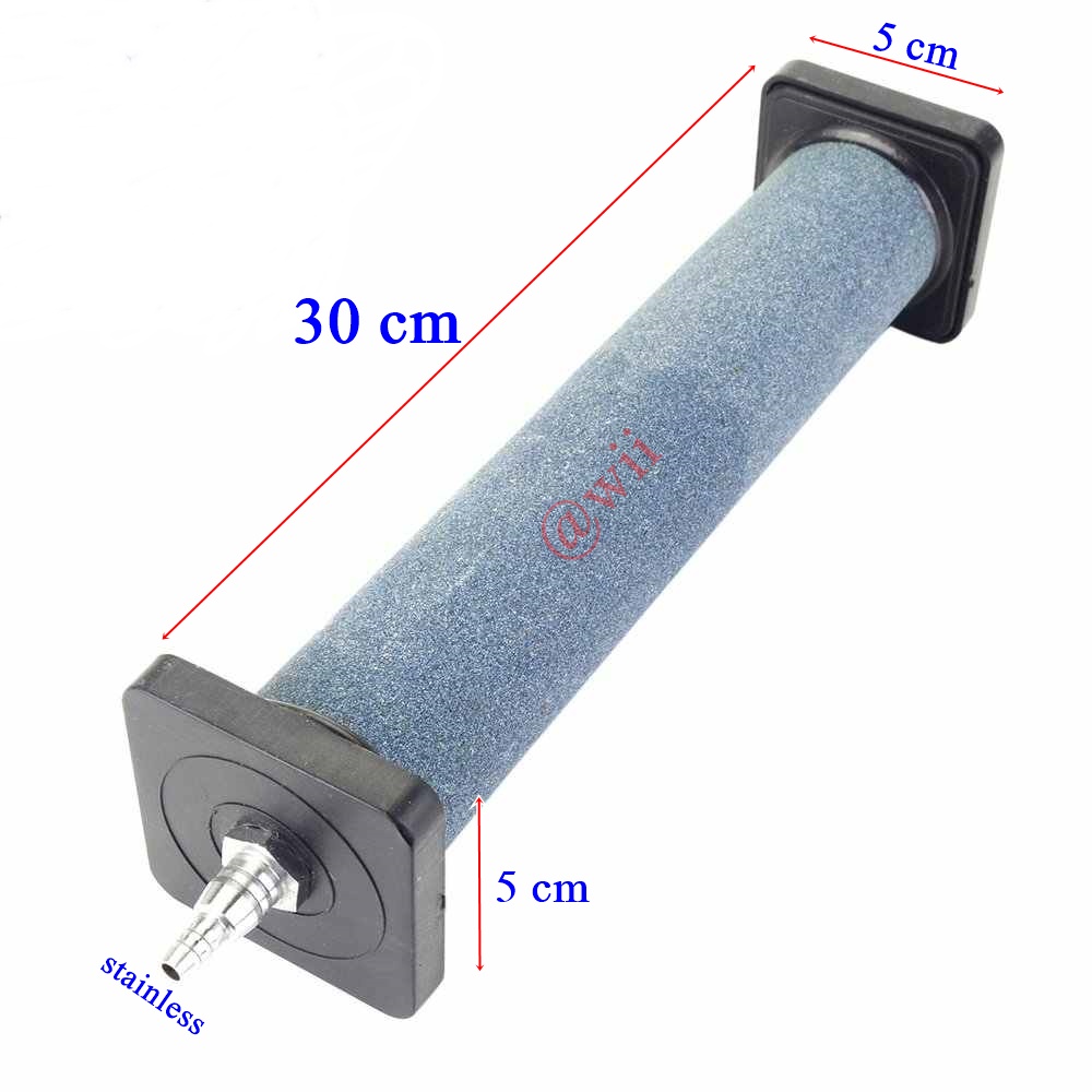 Silinder 30 cm 30cm Air Stone Cylinder Batu Gelembung Udara Aerator Aquarium