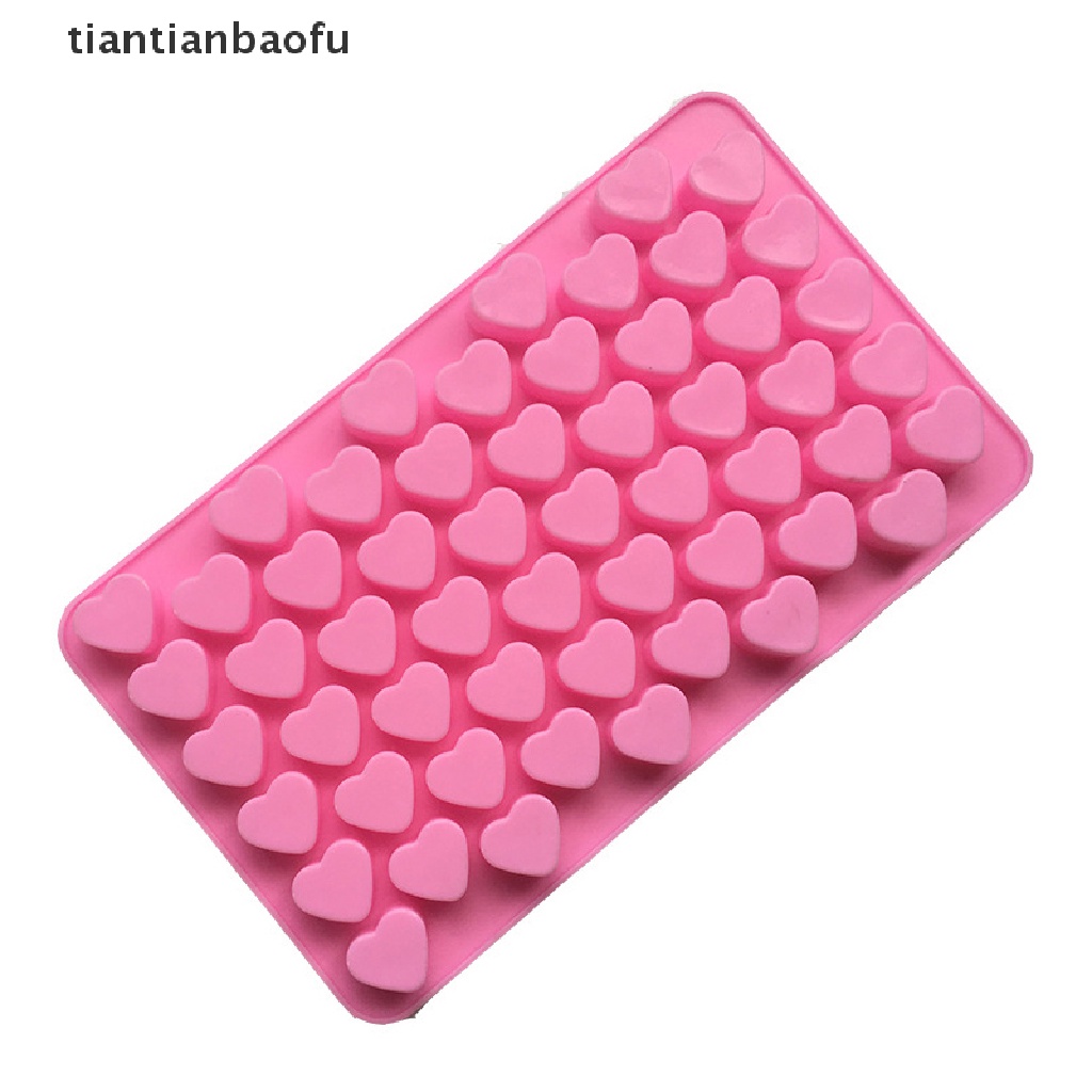 [tiantianbaofu] Mini Heart Mold Silicone Ice Cube Tray DIY Chocolate Fondant Mould 3D Pastry Boutique