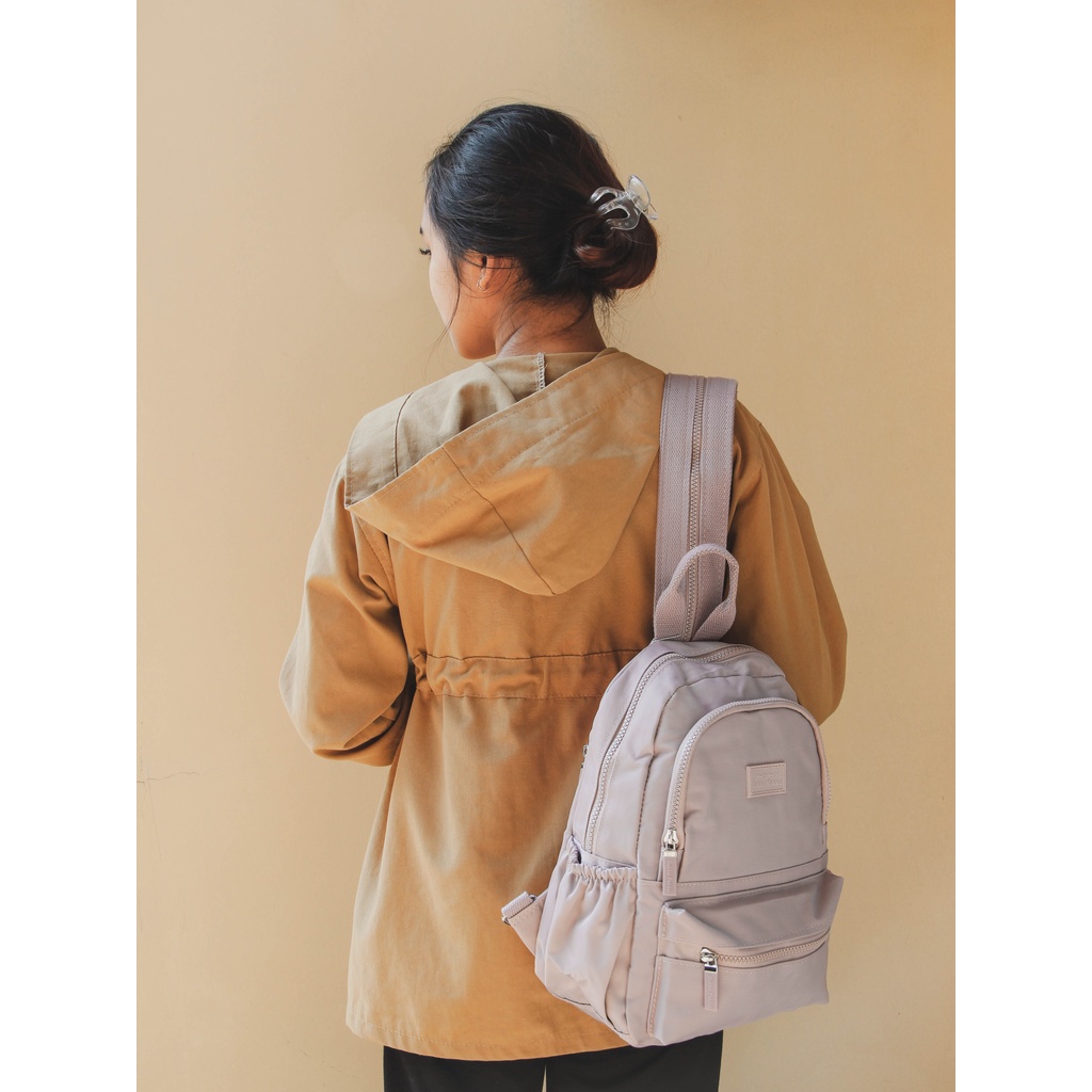 [KLIKTAS] Tas Ransel Perempuan Fashion Korea 2in1 Selempang Sling Bag Bakku Pakku CC 9118