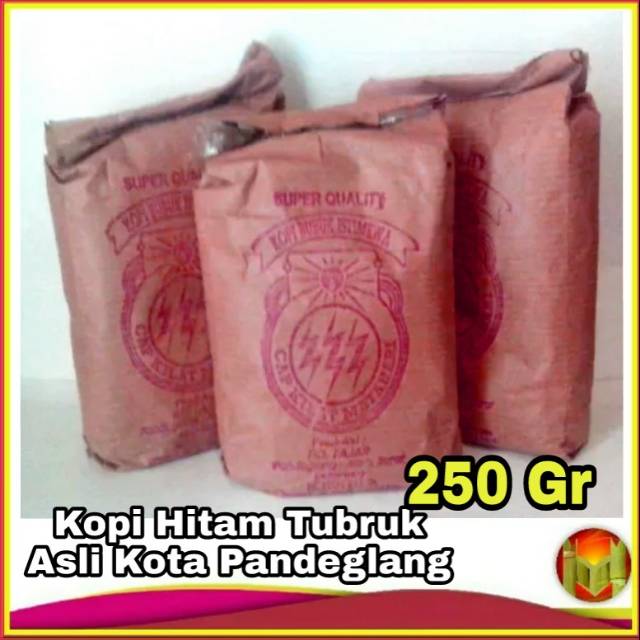 

Kopi Tubruk Hitam Khas Kota Badak Pandeglang Kopi Bubuk Hitam Cap Kilat Kopi Hitam Super