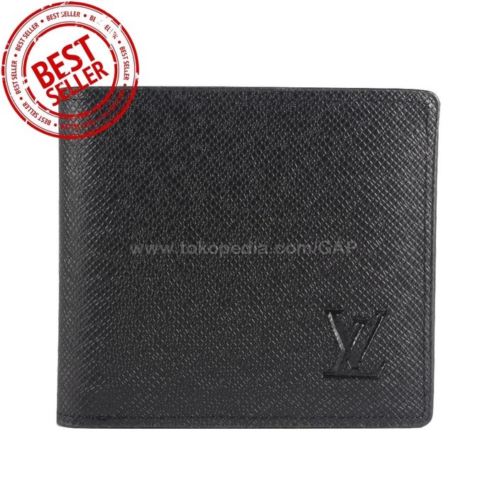 DOMPET KULIT PRIA TIDUR IMPORT BRANDED | LV 26 TAIGA BLACK