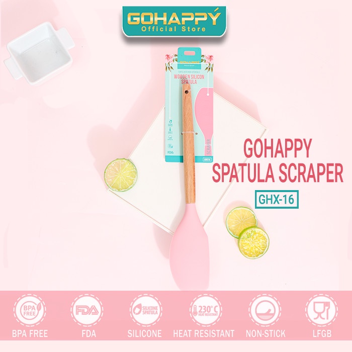 Gohappy Spatula Scraper Silicone - Material terbaik GHX16 Sendok Masak
Dapur Premium