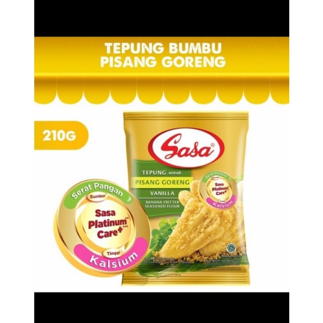 

Sasa tepung untuk pisang goreng kemasan 210gr