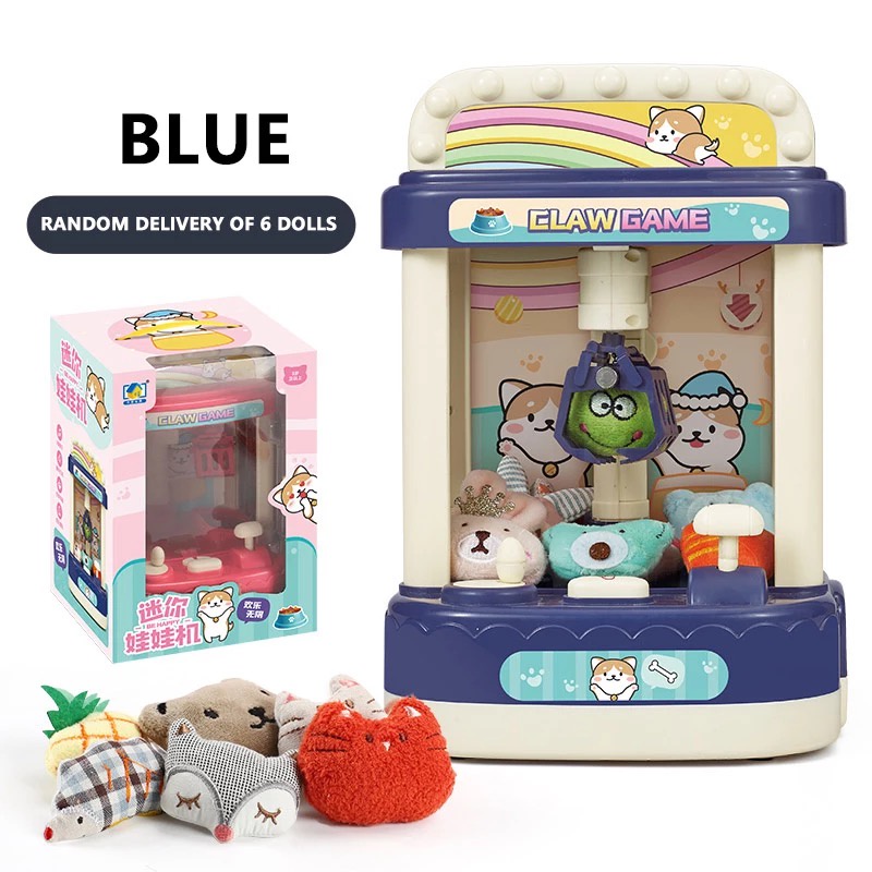 Mainan Anak Claw Machine Doll Mesin Pencapit Boneka ada Music &amp; Lampu