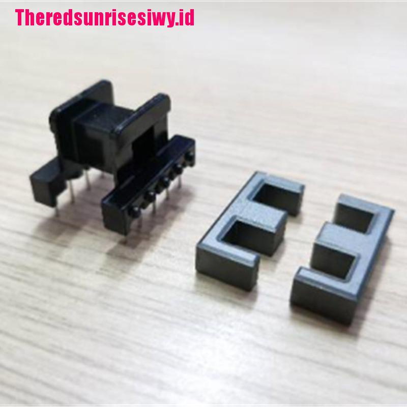 【Theredsunrisesiwy.id】New 5set PC40 EE25 5+5pins Ferrite Cores bobbin, transformer core, inductor coil