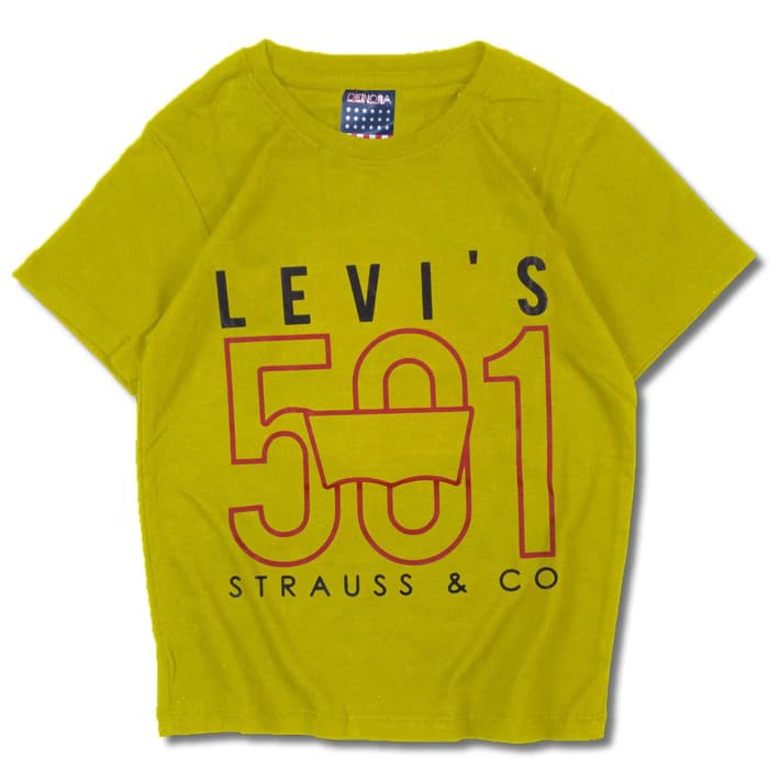 KAOS ANAK LAKI-LAKI LEVIS 501 BAHAN KATUN 100% HIGH QUALITY MURAH