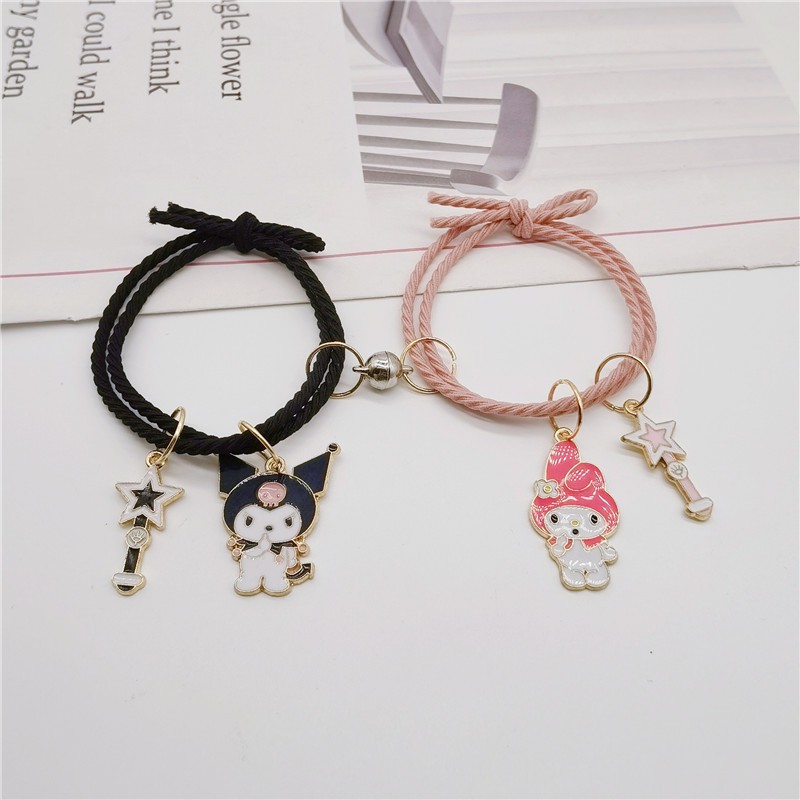 AZ119 [Cod][Ready Stock]2pcs/1pasang Gelang Magnet Couple Gelang Tali Couple Magnet Attract Persahabatan Bracelets