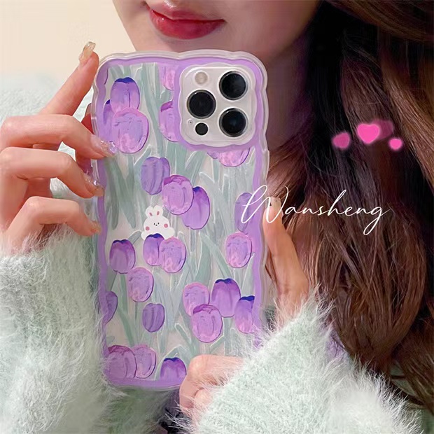 Soft Case Silikon TPU Transparan Motif Kelinci Untuk IPhone 12 13 Se 2020 6 6S 7 8 Plus X XS XR 11 Pro Max