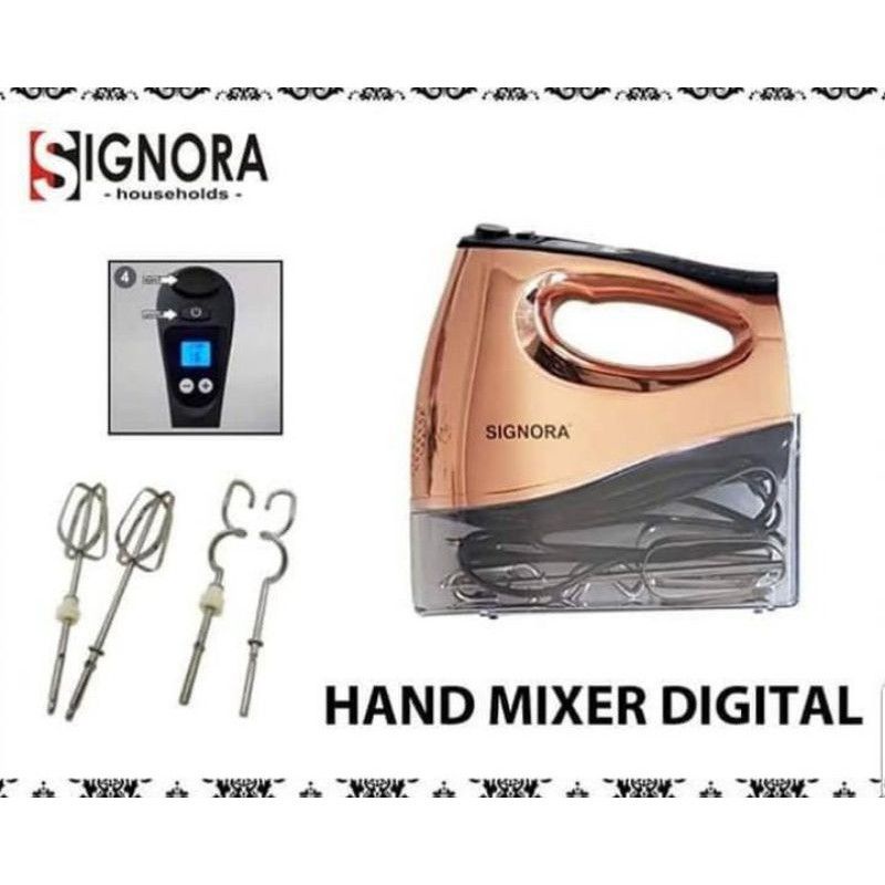SIGNORA HAND MIXER DIGITAL SG1904DHM 400W GOLD