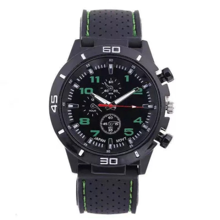 JAM TANGAN [PRIA SPORT CHRONO GT KOREA FASHION QUARTZ SILIKON RUBBER